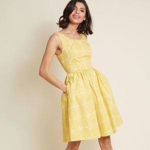 ModCloth | Optimistic Effect Dress in Mustard